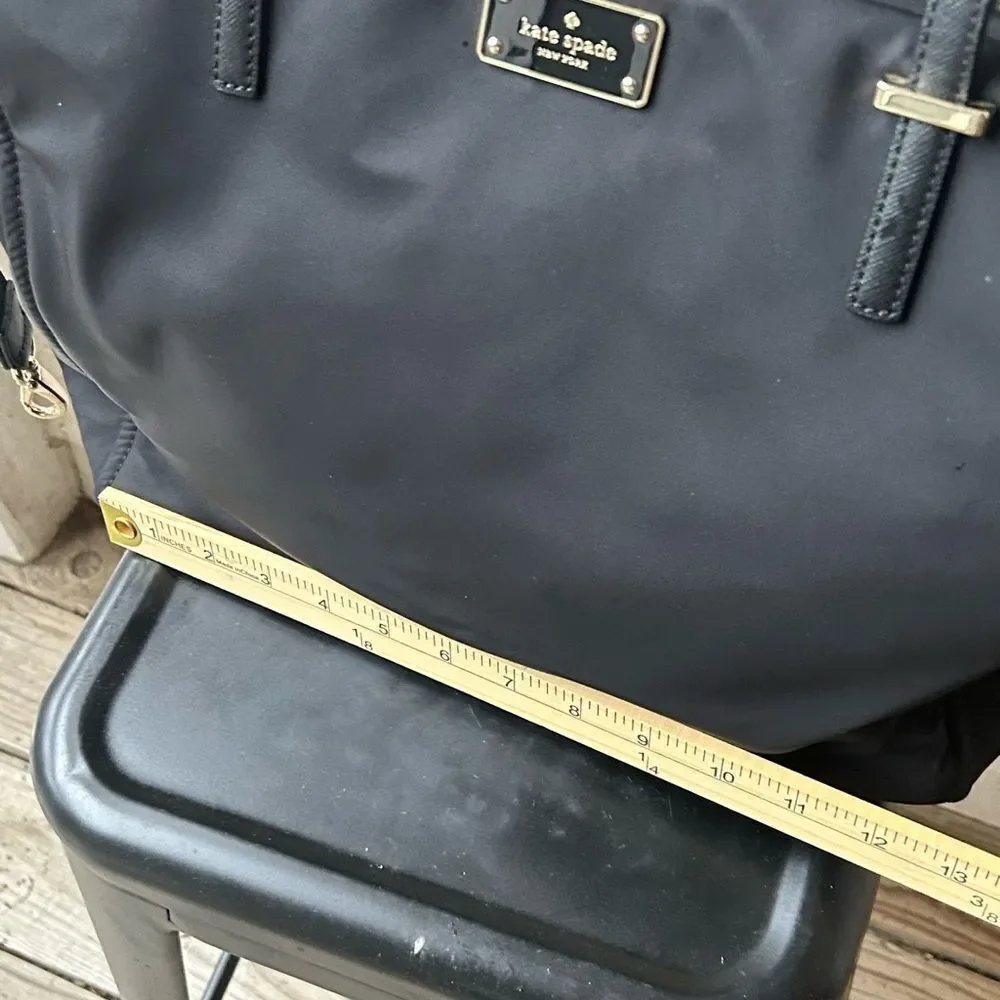 Kate Spade Kaylie Baby Bag Classic Black Nylon Tote Diaper Bag